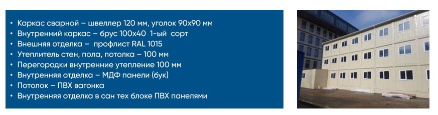 Модульное общежитие из 96 БК